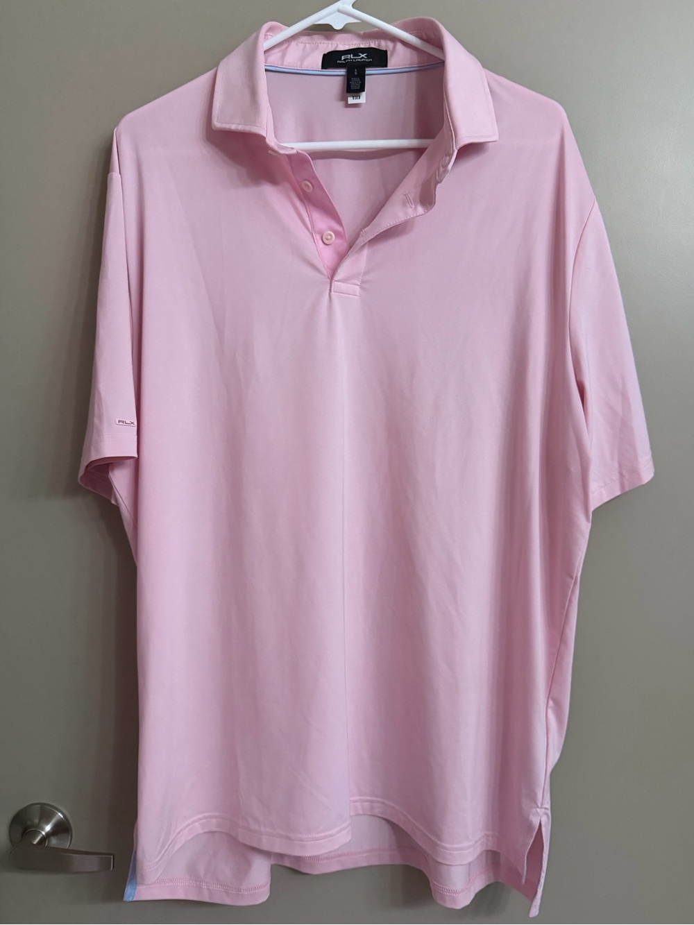 RLX Ralph Lauren Light Pink Polo sz XL